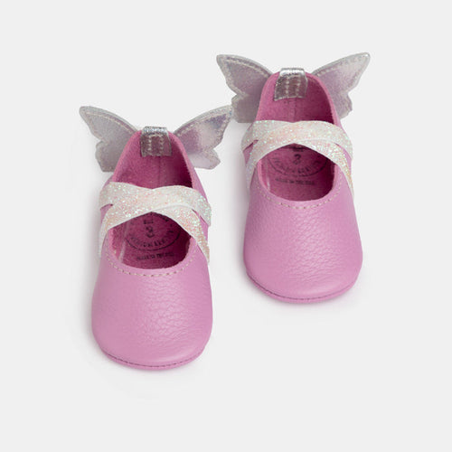 Orchid Flutterby Ballet Slipper Baby Shoe Ballet Slipper Soft Sole