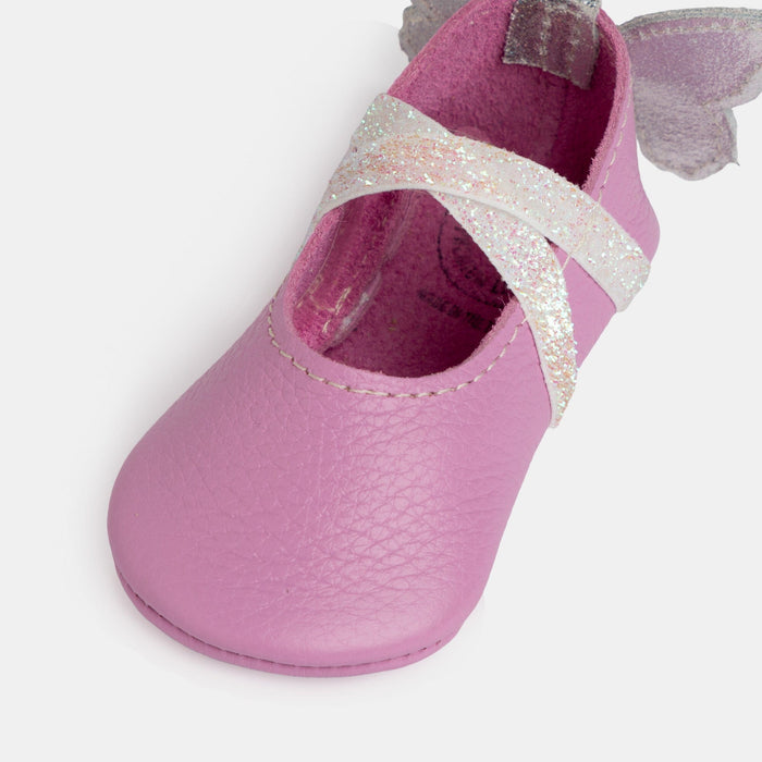 Orchid Flutterby Ballet Slipper Baby Shoe Ballet Slipper Soft Sole