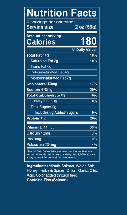 Original Honey Smoked Salmon® — Eight Packages of 8oz fillets