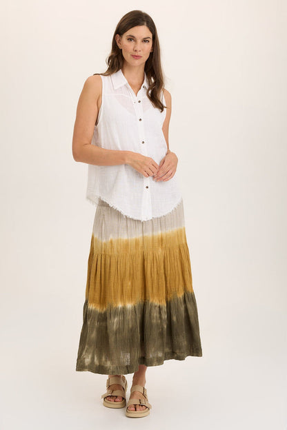 Wearables Paigene Gauze Tiered Skirt