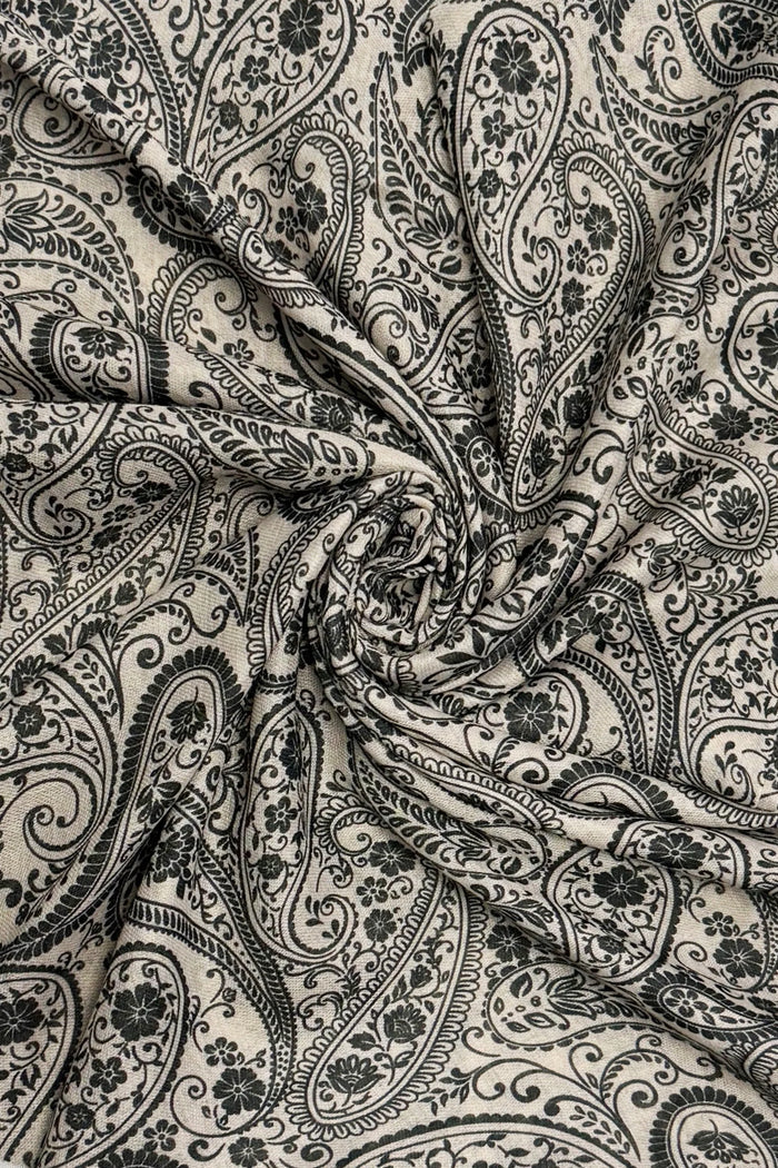 Paisley Henna Triangle Wildrag Bandana Black