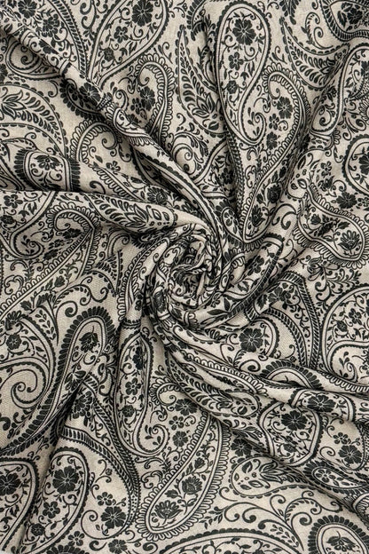 Paisley Henna Triangle Wildrag Bandana Black