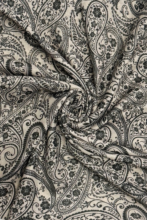 Paisley Henna Triangle Wildrag Bandana Black