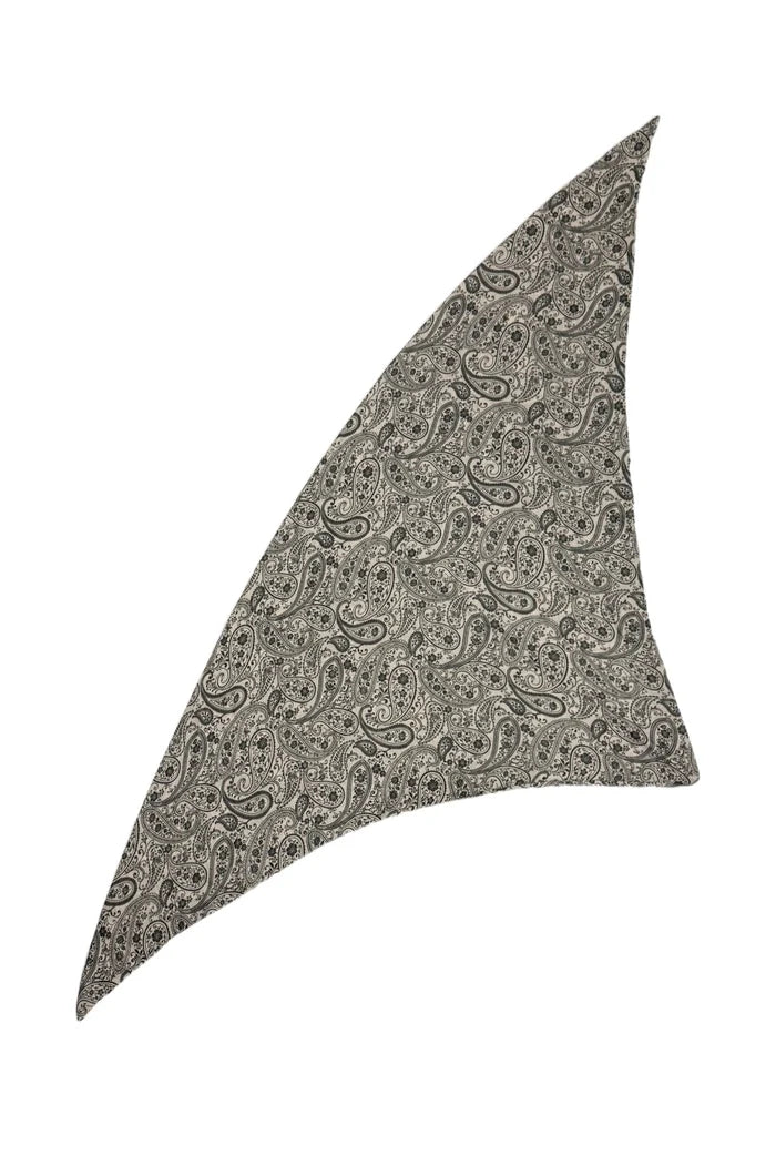 Paisley Henna Triangle Wildrag Bandana Black
