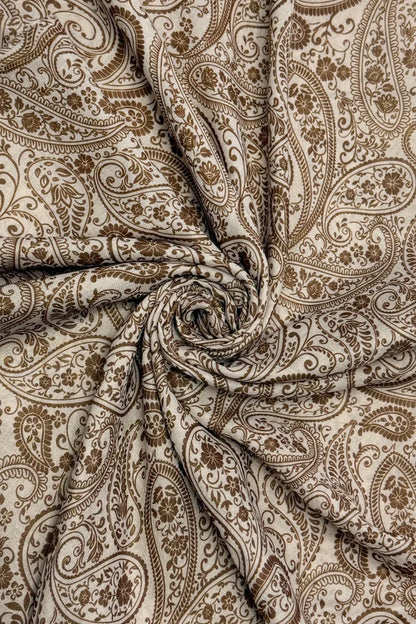 Paisley Henna Triangle Wildrag Bandana Coffee