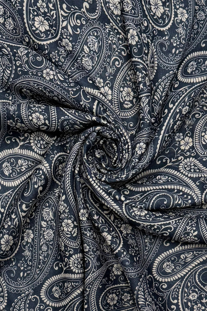 Paisley Henna Triangle Wildrag Bandana Navy