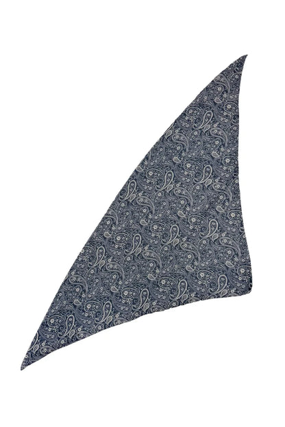 Paisley Henna Triangle Wildrag Bandana Navy