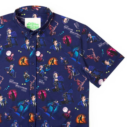 RSVLTS XS Parks and Rec Parks and Recreation “The Duke Silver Trio” – KUNUFLEX Short Sleeve Shirt