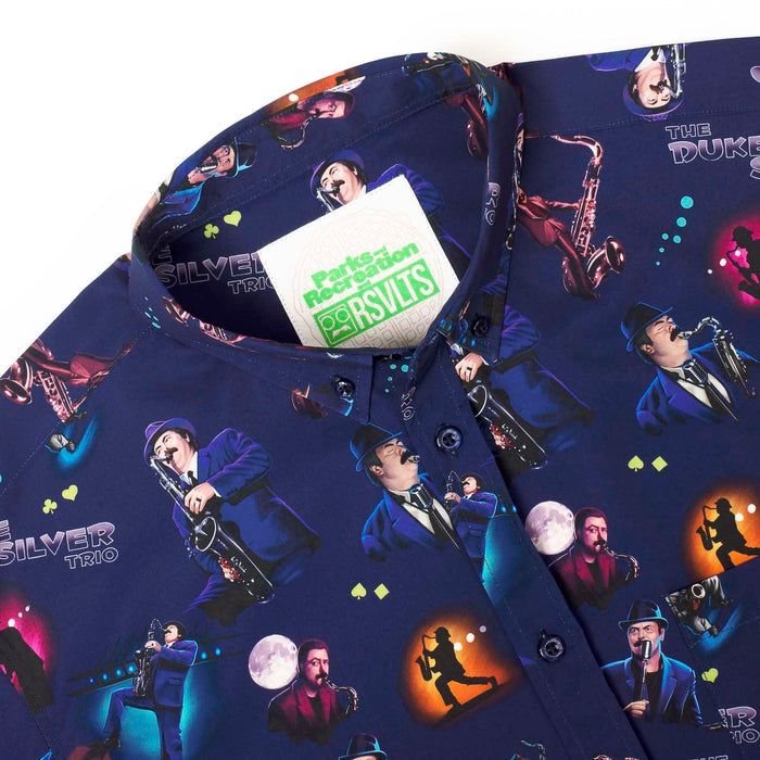 RSVLTS Parks and Rec Parks and Recreation “The Duke Silver Trio” – KUNUFLEX Short Sleeve Shirt