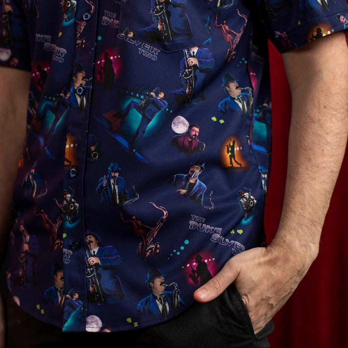 RSVLTS Parks and Rec Parks and Recreation “The Duke Silver Trio” – KUNUFLEX Short Sleeve Shirt