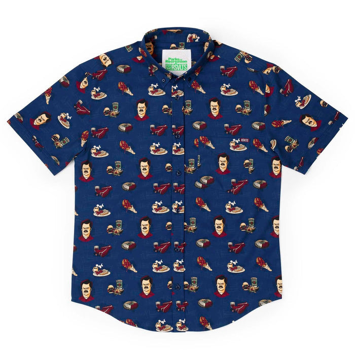 RSVLTS Parks and Rec Parks and Rec “Turf ‘n’ Turf” – KUNUFLEX Short Sleeve Shirt