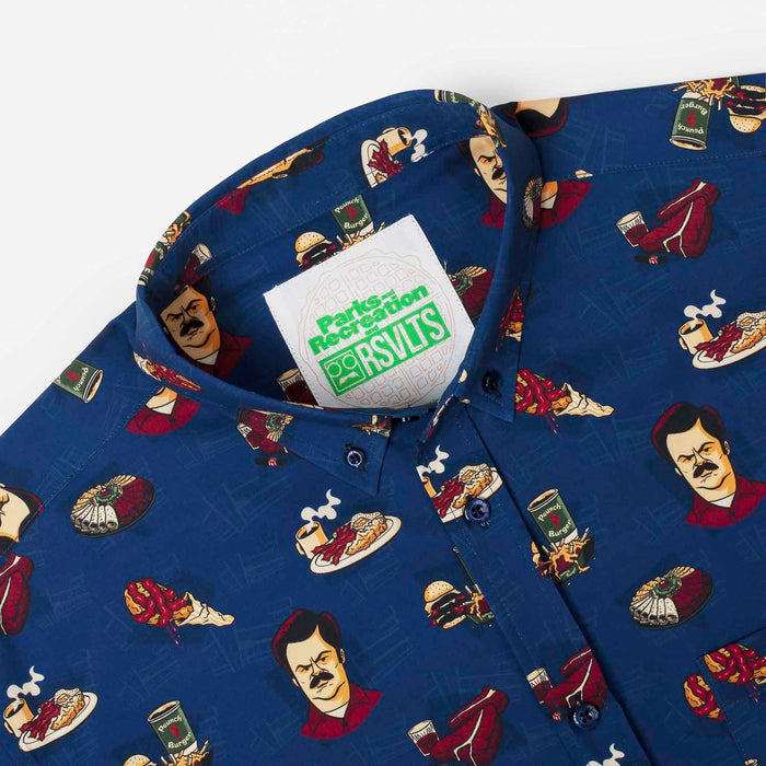 RSVLTS Parks and Rec Parks and Rec “Turf ‘n’ Turf” – KUNUFLEX Short Sleeve Shirt