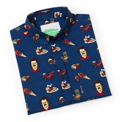 RSVLTS Parks and Rec Parks and Rec “Turf ‘n’ Turf” – KUNUFLEX Short Sleeve Shirt