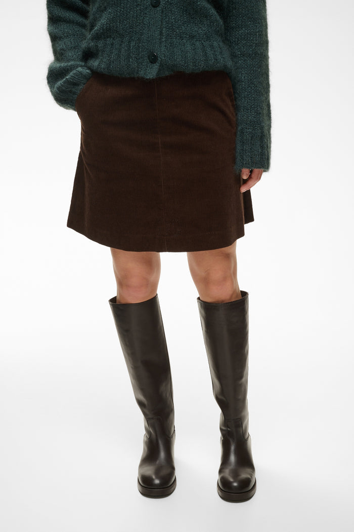 Part Two LingsPW Skirt Mole 30310896 brown skirt on model Shop Part Two at Dotique