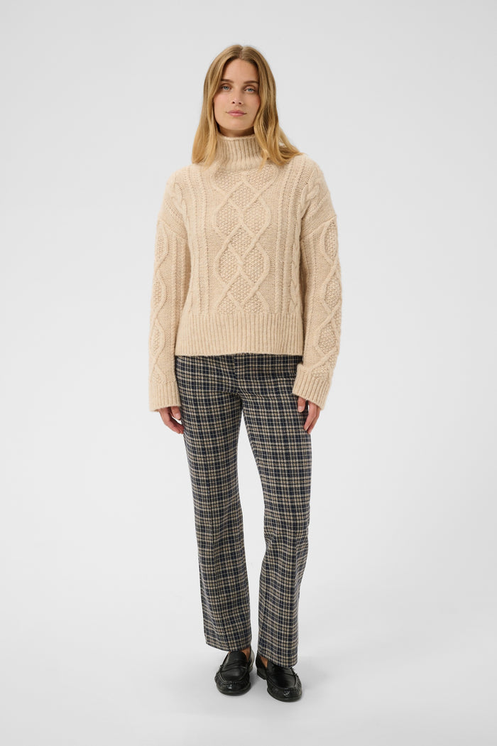 Part Two PontasPW Trousers Dark Navy Check 30305506 on model Shop Part Two at Dotique