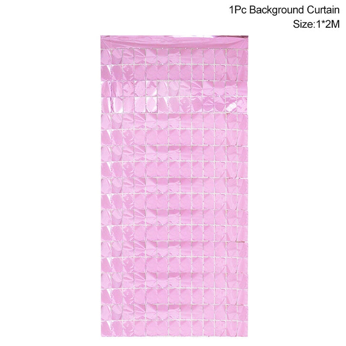 Party Background Glitter Look Curtain Glitter Backdrop Wedding - Party Decoration