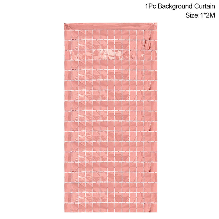 Party Background Glitter Look Curtain Glitter Backdrop Wedding - Party Decoration