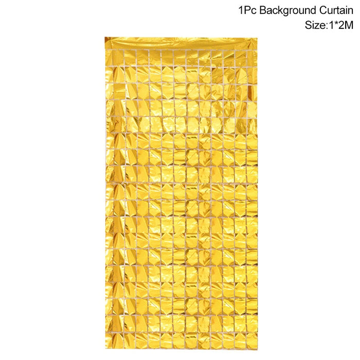 Party Background Glitter Look Curtain Glitter Backdrop Wedding - Party Decoration