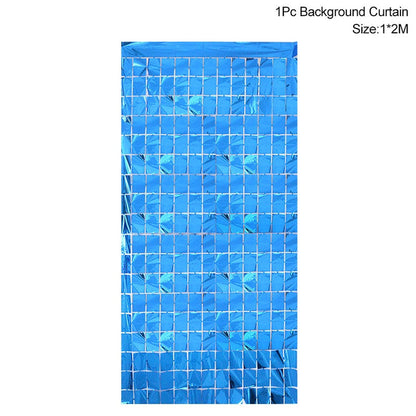 Party Background Glitter Look Curtain Glitter Backdrop Wedding - Party Decoration