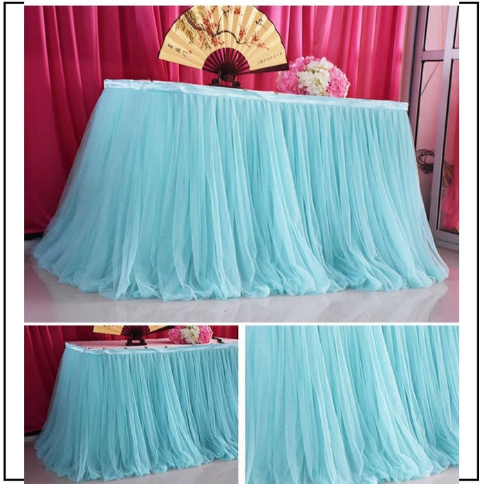 Party Tulle Table Skirt - Party Decor Table Skirting-Wedding Table Skirt