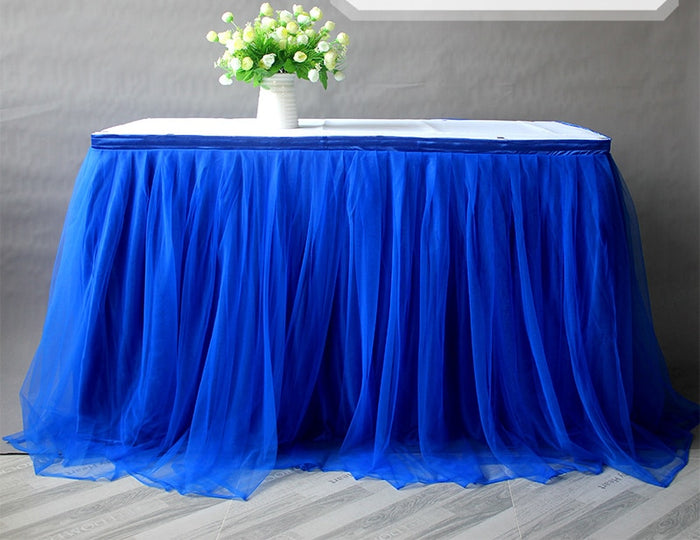 Party Tulle Table Skirt - Party Decor Table Skirting-Wedding Table Skirt