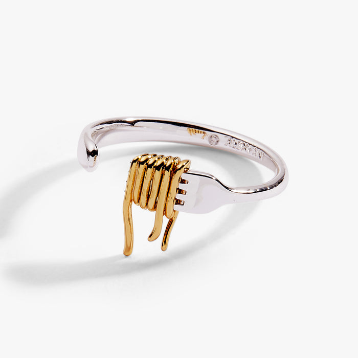 Pasta Girl Spaghetti Fork Ring