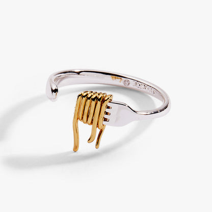 Pasta Girl Spaghetti Fork Ring