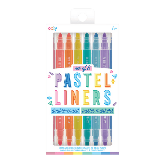 Pastel Liners Dual Tip marker and highlighter set