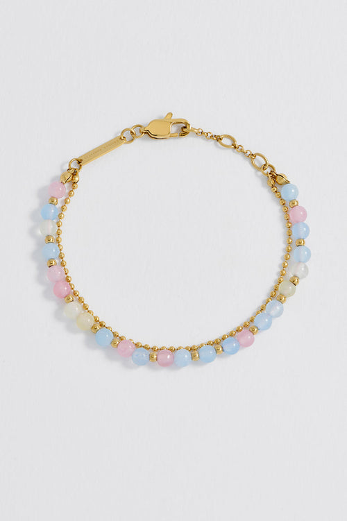Pastel Multi Gemstone Duo Bracelet