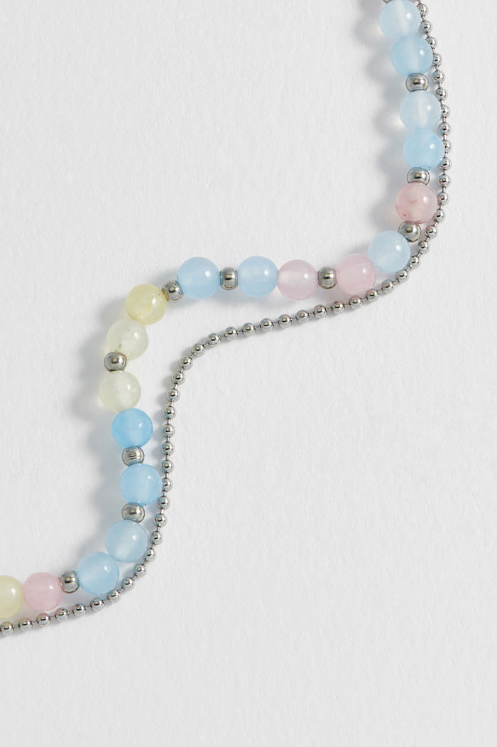 Pastel Multi Gemstone Duo Bracelet