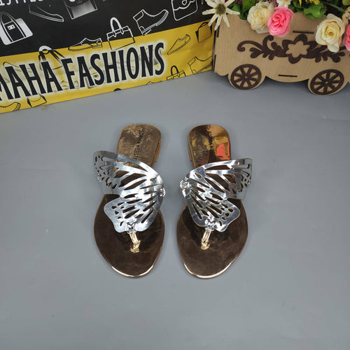 Peach Butterfly Slippers - Maha fashions -  Women Footwear