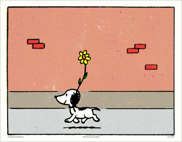 Peanuts First Appearance of Snoopy Poster