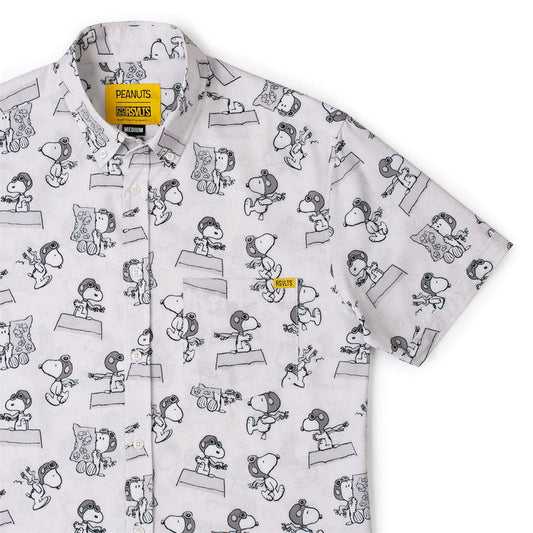 RSVLTS XS Peanuts Short Sleeve Shirt EVENTS Peanuts "The Flying Ace" – KUNUFLEX Short Sleeve Shirt