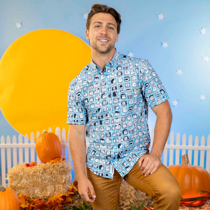 RSVLTS Peanuts Short Sleeve Shirt Peanuts "The Peanut Gallery" – KUNUFLEX Short Sleeve Shirt
