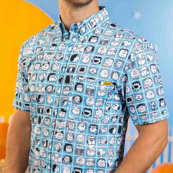RSVLTS Peanuts Short Sleeve Shirt Peanuts "The Peanut Gallery" – KUNUFLEX Short Sleeve Shirt