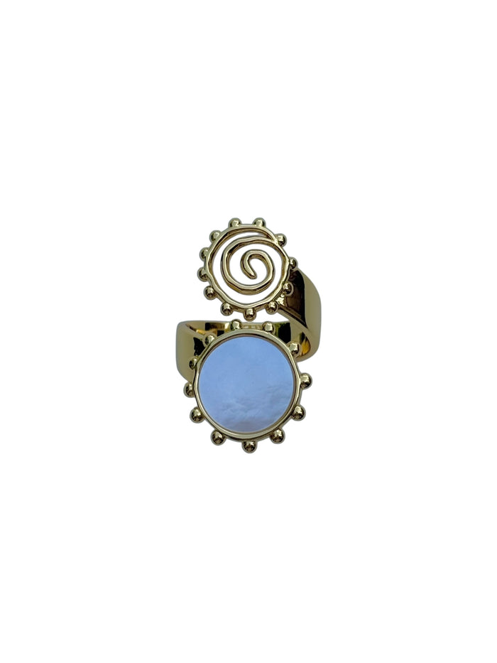 Pearl Swirl Ring