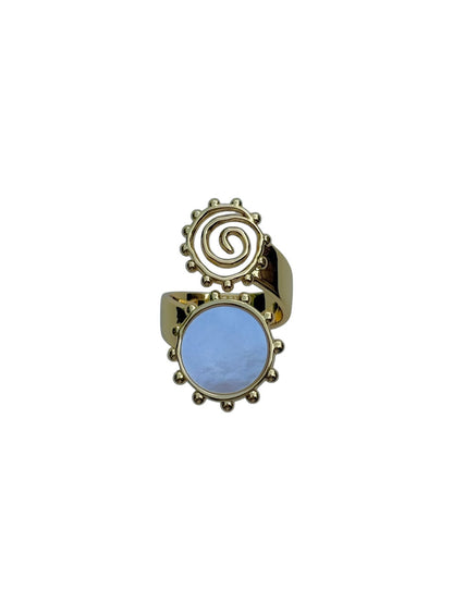 Pearl Swirl Ring