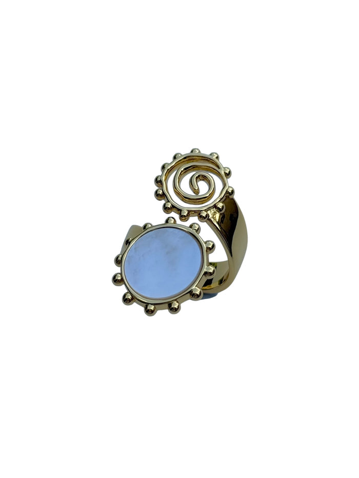 Pearl Swirl Ring