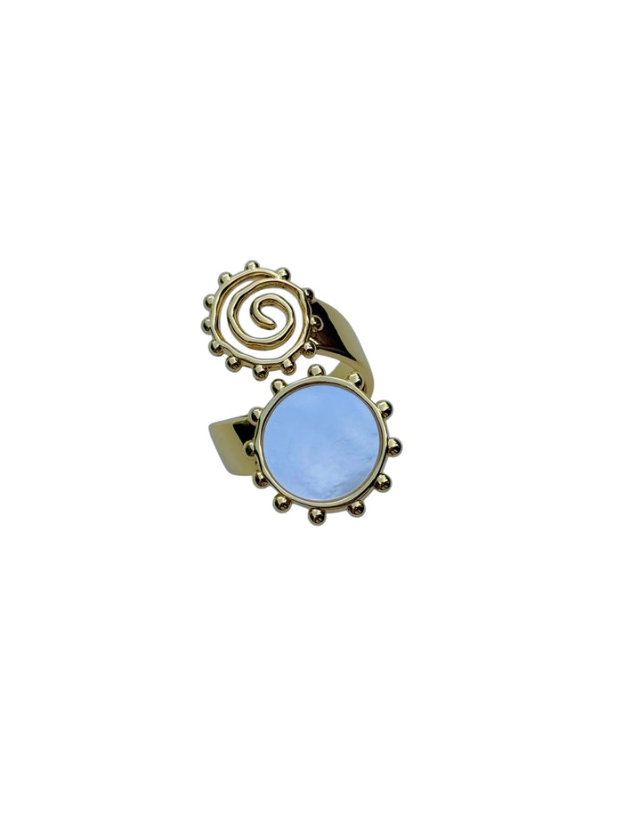 Pearl Swirl Ring