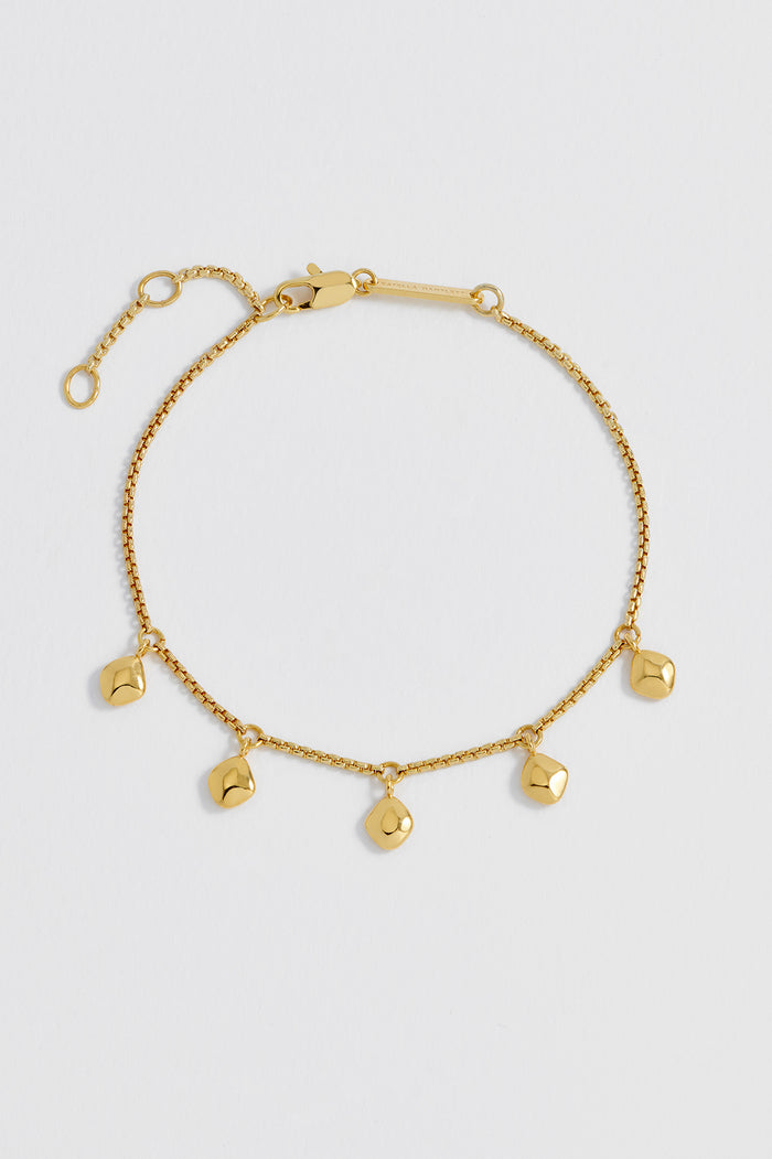 Pebble Double Chain Bracelet