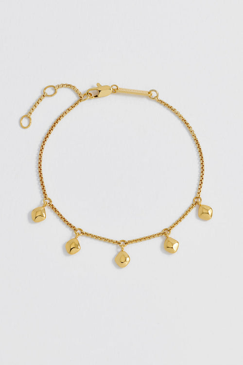 Pebble Double Chain Bracelet