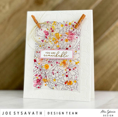 Peony Digital Stamp - Alex Syberia Designs