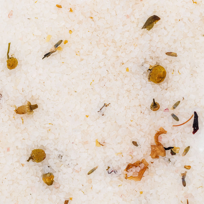 Peppermint + Lemon Aromatherapy Bath Salt Soak
