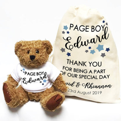 Personalized Bridal Party Teddy Bears - Flower Girl - Ring Boy- Bridesmaids