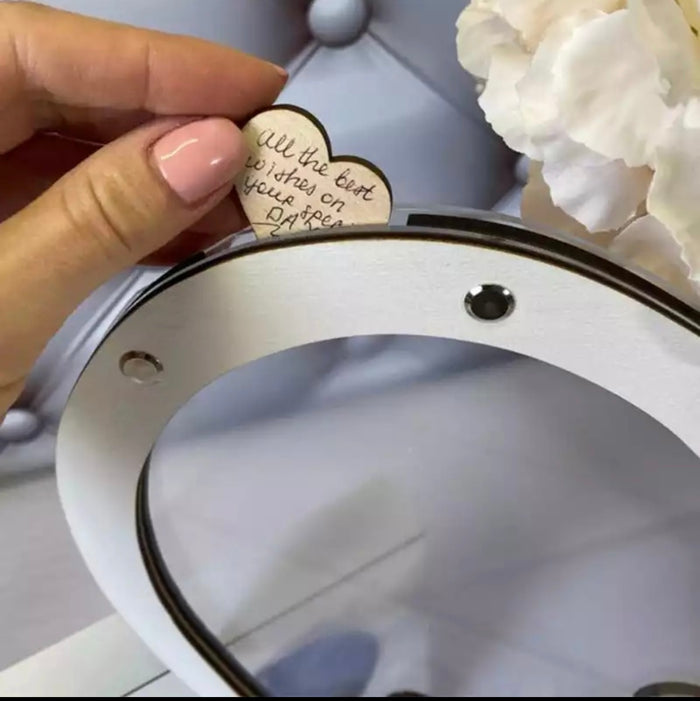 Personalized Love Heart Wish Drop Box Wedding Guest Book Alternative