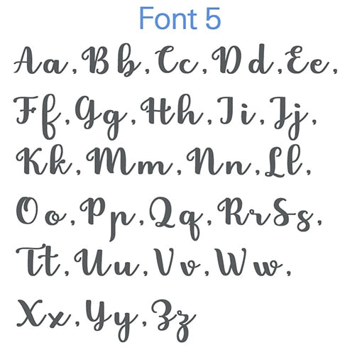 font   5 / White