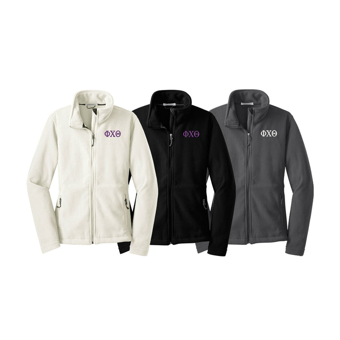 Phi Chi Theta Fleece Jacket - Ladies
