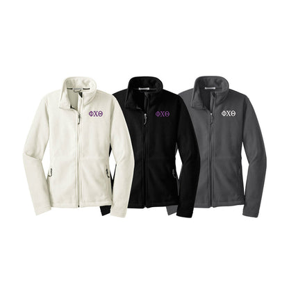 Phi Chi Theta Fleece Jacket - Ladies