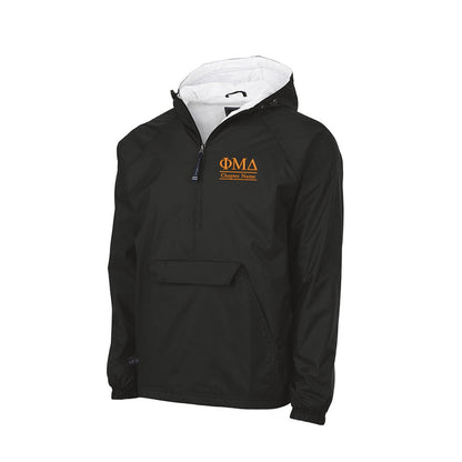 Phi Mu Delta Flannel Lined Windbreaker - Chapter Name