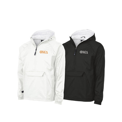 Phi Mu Delta Flannel Lined Windbreaker - Letters